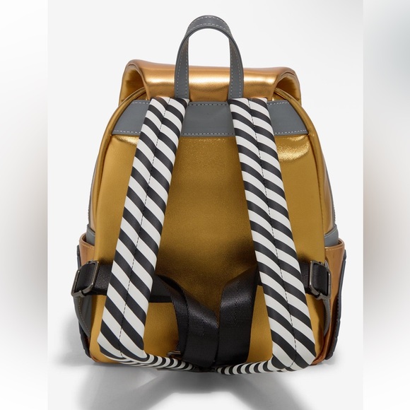 NWT Loungefly Pixar WALL-E Cosplay Gold Backpack - Picture 3 of 7